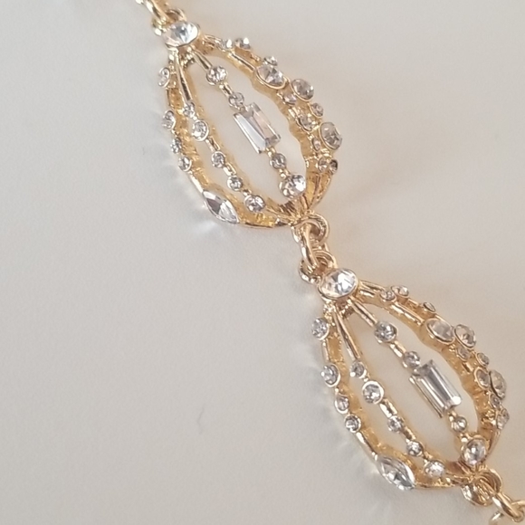 INC bracelet in gold-tone and crystals - Picture 2 of 3